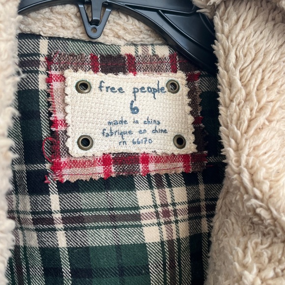 Free People Plaid and Sherpa Jacket - Picture 2 of 4